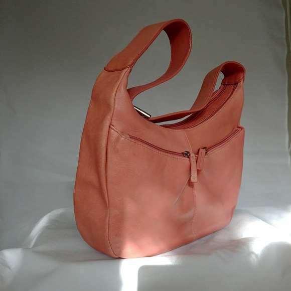 Preston & York lamb leather pink hand bag - Picture 3 of 8